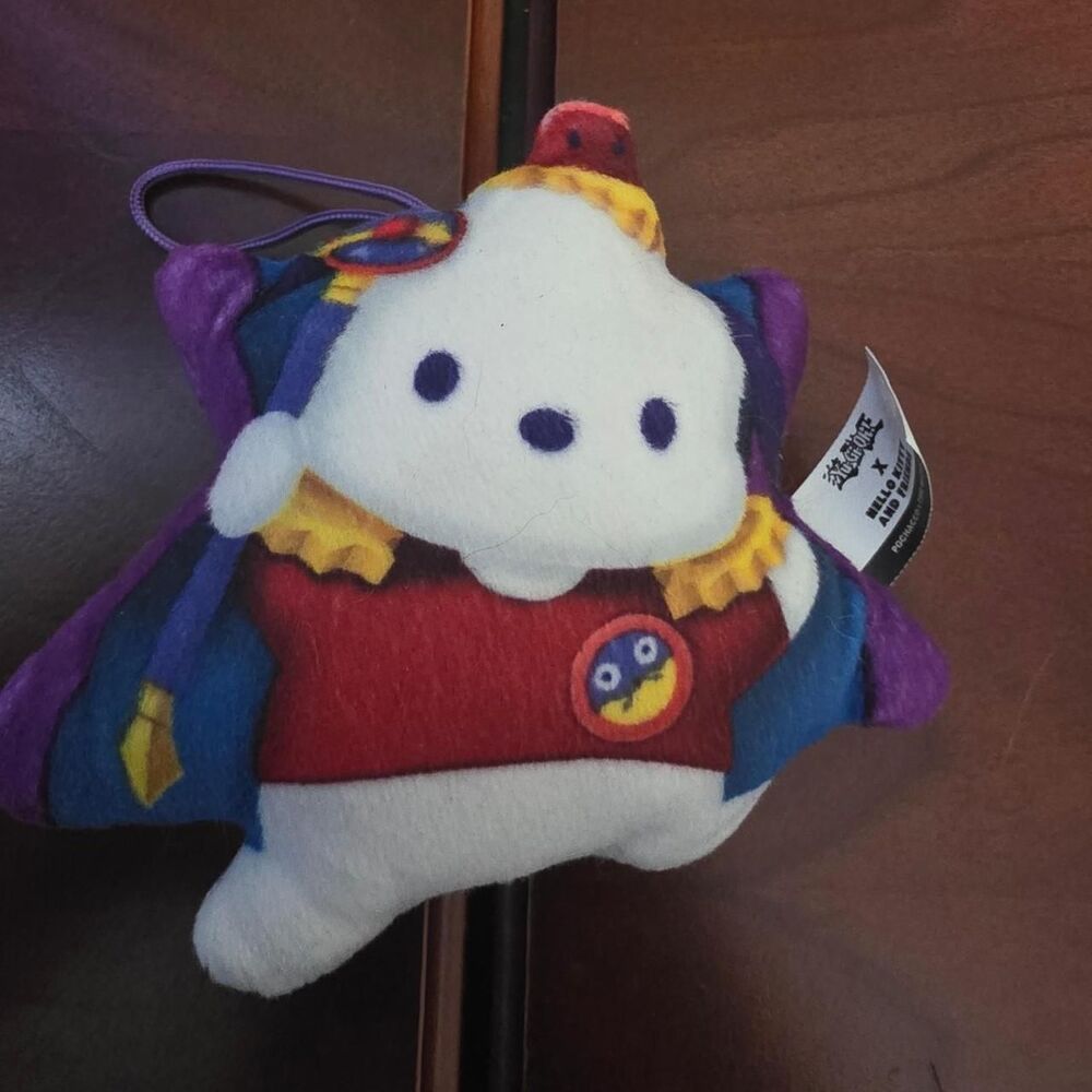 Yu-Gi-Oh x Hello Kitty & Friends Time Wizard X Pochacco J16 stuffed toy